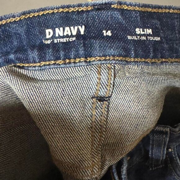 Old-navy Kid's Blue and Navy Jeans - Picture 4 of 4